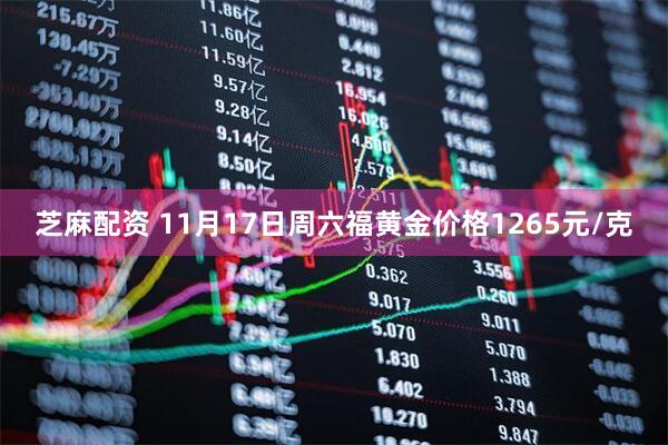 芝麻配资 11月17日周六福黄金价格1265元/克